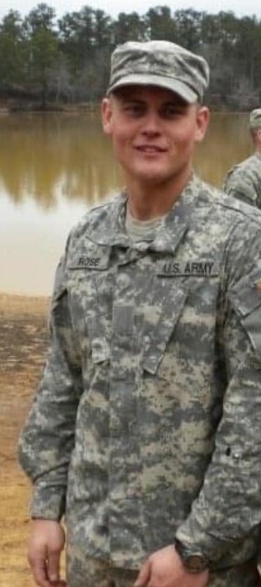 Cody Rose at U.S. Army Ranger School.